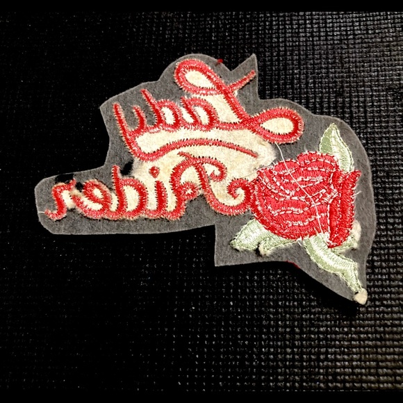 Rare Vintage Harley Davidson Lady Rider Red Rose Patch - Picture 6 of 7